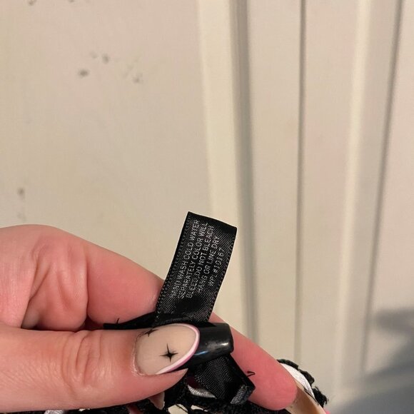 Aqua Womens White Black Gold Crochet Lace Cutout Sleeveless Cocktail Dress Small - Picture 8 of 9